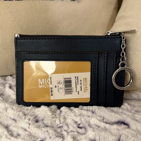 MICHAEL KORS Hat & Card Holder Bundle - Midnight Blue - Picture 4 of 7